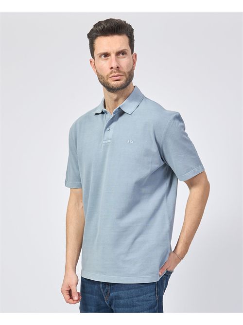 Polo uomo AX in pique di cotone ARMANI EXCHANGE | XM000509-AF13055U9287